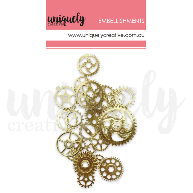 Uniquely Creative - Gold Metal Cogs