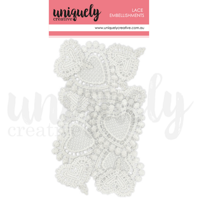 Uniquely Creative - Mixed Lace Hearts