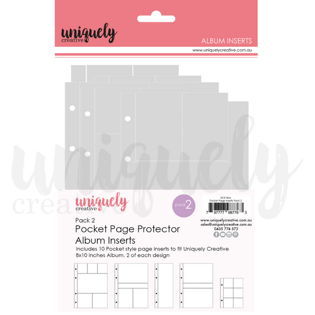 Uniquely Creative - Pocket Page Album Inserts - Pack 2