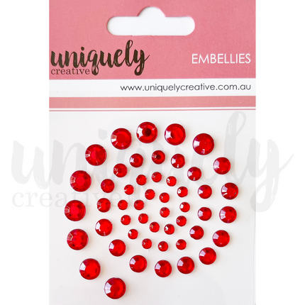 Uniquely Creative - Rhinestones - Red
