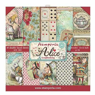 Stamperia - Alice - 12x12 Paper Pad