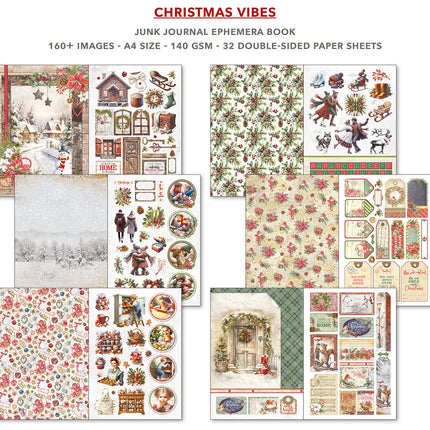 Ciao Bella - Magic Christmas A4 Junk Journal & Ephemera Book 32/Pkg