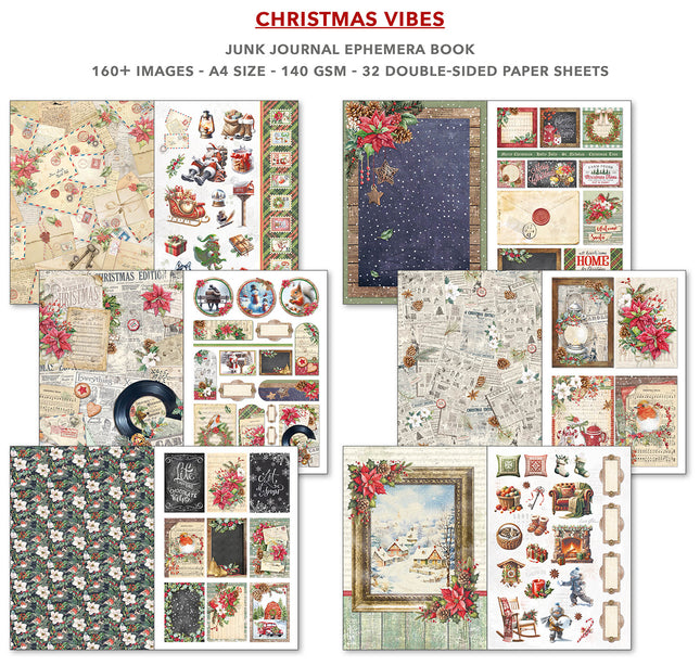 Ciao Bella - Magic Christmas A4 Junk Journal & Ephemera Book 32/Pkg