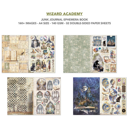 Ciao Bella - Wizard Academy A4 Junk Journal & Ephemera Book 32/Pkg