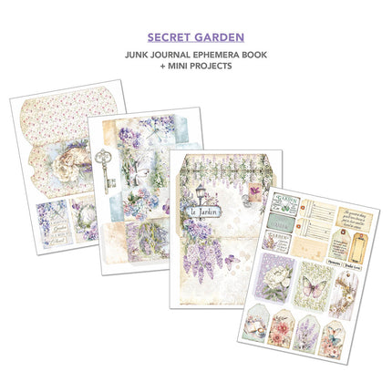 Ciao Bella - Secret Garden A4 Junk Journal & Ephemera Book 32/Pkg