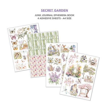 Ciao Bella - Secret Garden A4 Junk Journal & Ephemera Book 32/Pkg