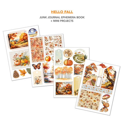 Ciao Bella - Hello Fall A4 Junk Journal & Ephemera Book 32/Pkg