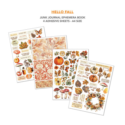 Ciao Bella - Hello Fall A4 Junk Journal & Ephemera Book 32/Pkg