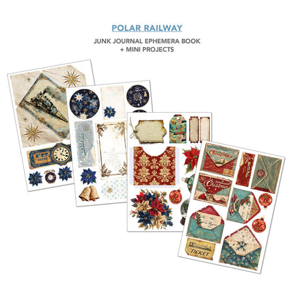 Ciao Bella - Polar Railway A4 Junk Journal Ephemera Book 32/Pkg
