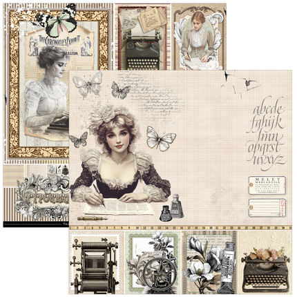 Ciao Bella - Typographic - 12x12 Paper Pad (12pk)