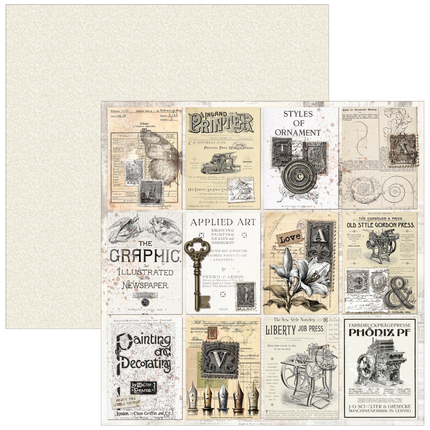 Ciao Bella - Typographic - 12x12 Paper Pad (12pk)