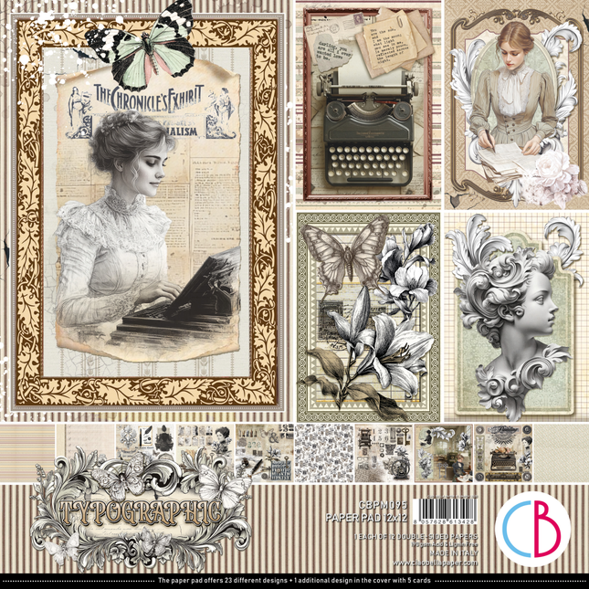 Ciao Bella - Typographic - 12x12 Paper Pad (12pk)