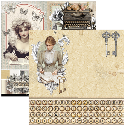 Ciao Bella - Typographic - 12x12 Pattern Pad (8pk)