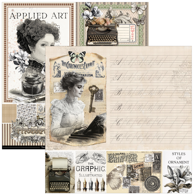 Ciao Bella - Typographic - 8x8 Paper Pad (12pk)