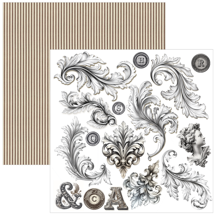 Ciao Bella - Typographic - 6x6 Fussy Cut Pad