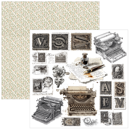 Ciao Bella - Typographic - 6x6 Fussy Cut Pad