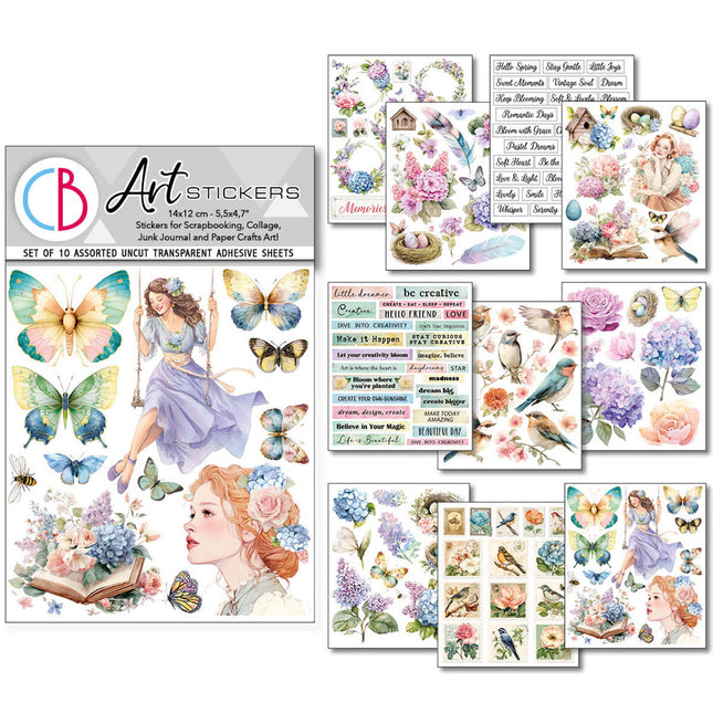 Ciao Bella - Daydreams - Art Sticker Set 10/Pkg