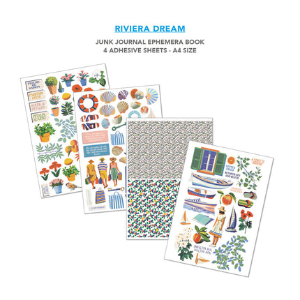 Ciao Bella - Riviera Dream A4 Junk Journal & Ephemera Book 32/Pkg