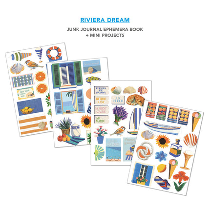 Ciao Bella - Riviera Dream A4 Junk Journal & Ephemera Book 32/Pkg