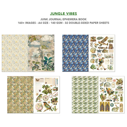 Ciao Bella - Jungle Vibes A4 Junk Journal & Ephemera Book 32/Pkg