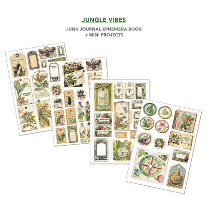Ciao Bella - Jungle Vibes A4 Junk Journal & Ephemera Book 32/Pkg