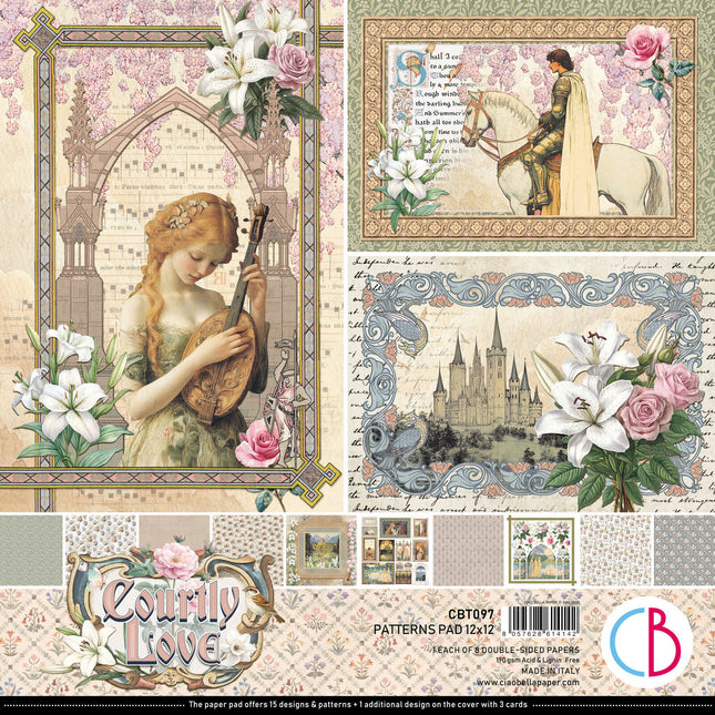 Ciao Bella - Courtly Love - 12x12 Pattern Pad (8pk)
