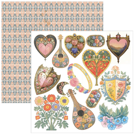 Ciao Bella - Courtly Love - 6x6 Fussy Cut Pad