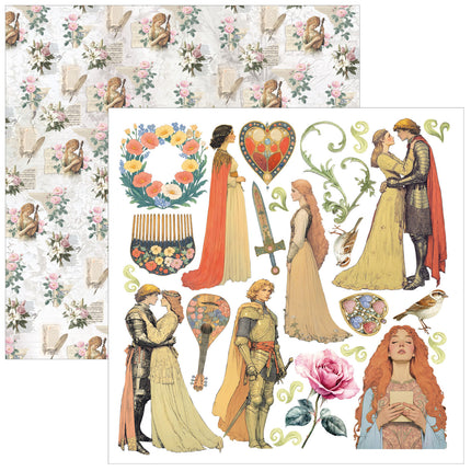 Ciao Bella - Courtly Love - 6x6 Fussy Cut Pad