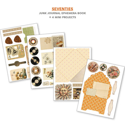 Ciao Bella - Seventies A4 Junk Journal & Ephemera Book 32/Pkg