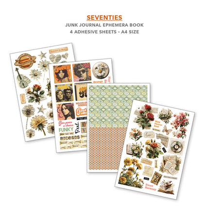 Ciao Bella - Seventies A4 Junk Journal & Ephemera Book 32/Pkg