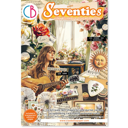 Ciao Bella - Seventies A4 Junk Journal & Ephemera Book 32/Pkg