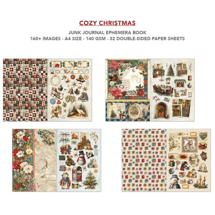 Ciao Bella - Cozy Christmas A4 Junk Journal Ephemera Book 32/Pkg