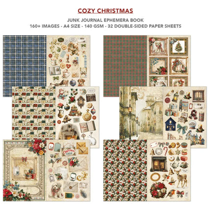 Ciao Bella - Cozy Christmas A4 Junk Journal Ephemera Book 32/Pkg