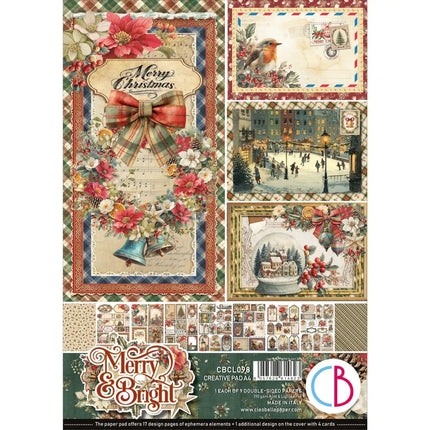 Ciao Bella - Merry & Bright - A4 Paper Pad (9pk)