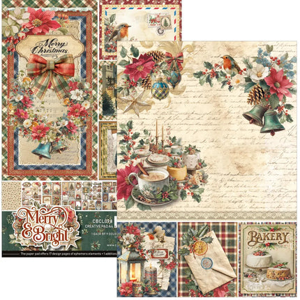 Ciao Bella - Merry & Bright - A4 Paper Pad (9pk)
