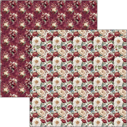 Ciao Bella - Bohemian Burgundy - 12x12 Pattern Pad (8pk)