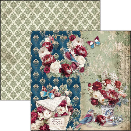 Ciao Bella - Bohemian Burgundy - 8x8 Paper Pad (12pk)