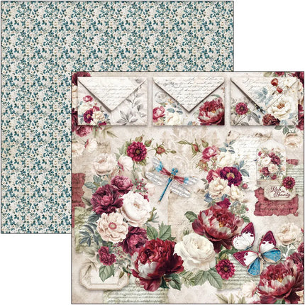 Ciao Bella - Bohemian Burgundy - 8x8 Paper Pad (12pk)