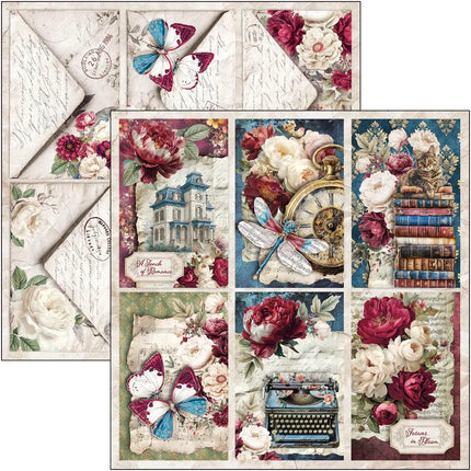 Ciao Bella - Bohemian Burgundy - 8x8 Paper Pad (12pk)