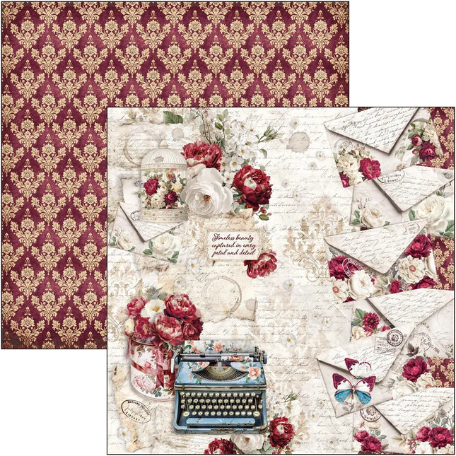 Ciao Bella - Bohemian Burgundy - 8x8 Paper Pad (12pk)