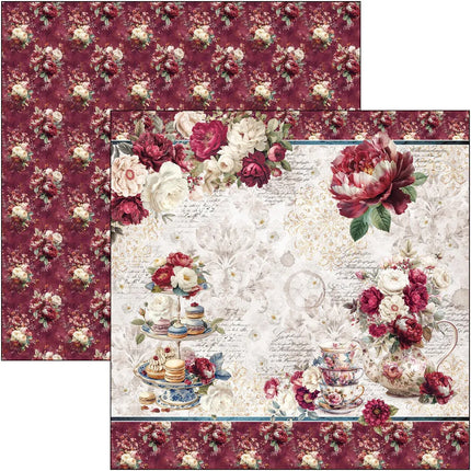 Ciao Bella - Bohemian Burgundy - 8x8 Paper Pad (12pk)