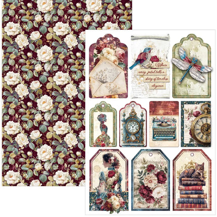 Ciao Bella - Bohemian Burgundy - A4 Paper Pad (9pk)