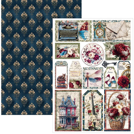 Ciao Bella - Bohemian Burgundy - A4 Paper Pad (9pk)