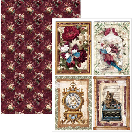 Ciao Bella - Bohemian Burgundy - A4 Paper Pad (9pk)