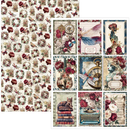 Ciao Bella - Bohemian Burgundy - A4 Paper Pad (9pk)