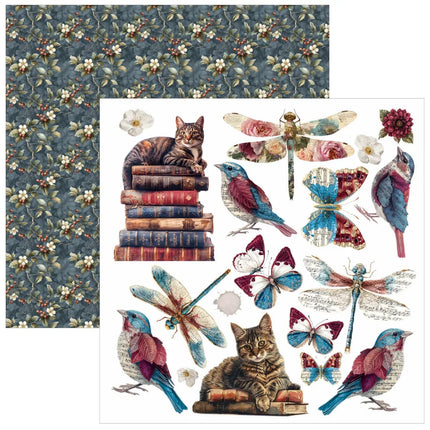 Ciao Bella - Bohemian Burgundy - 6x6 Fussy Cut Pad