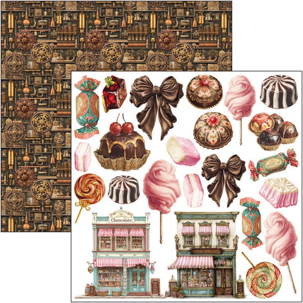 Ciao Bella - Chocolate Wanderlust - 6x6 Fussy Cut Pad