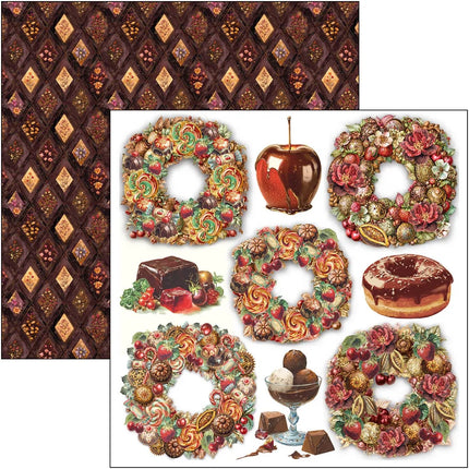 Ciao Bella - Chocolate Wanderlust - 6x6 Fussy Cut Pad
