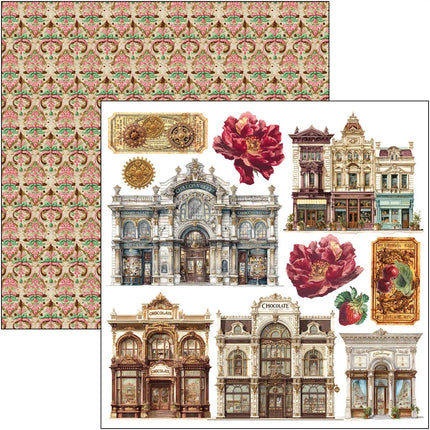 Ciao Bella - Chocolate Wanderlust - 6x6 Fussy Cut Pad