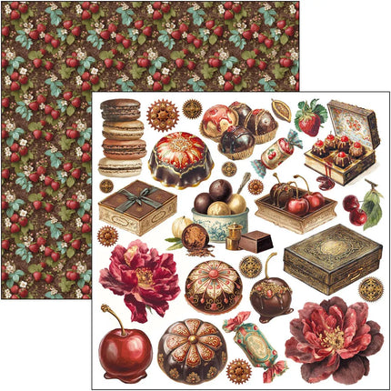 Ciao Bella - Chocolate Wanderlust - 6x6 Fussy Cut Pad
